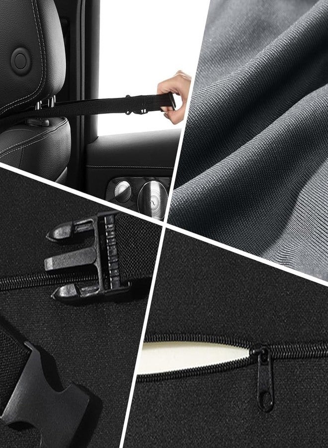 Scribify Memory Foam Car Neck Rest Pillow Seat Cushion Headrest Ergonomic Neck Support Help Relieve Neck Pain for Driver Front Back Seat, Office Chair, Fit Most Vehicles (3) - Image 4